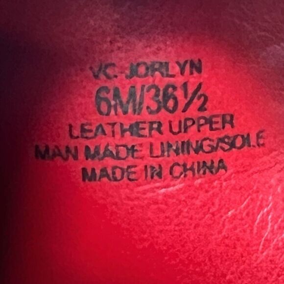 Vince Camuto Red Heeled Sandals Womens 6M Red Suede Studded Slip On Open Toe New - Picture 10 of 12